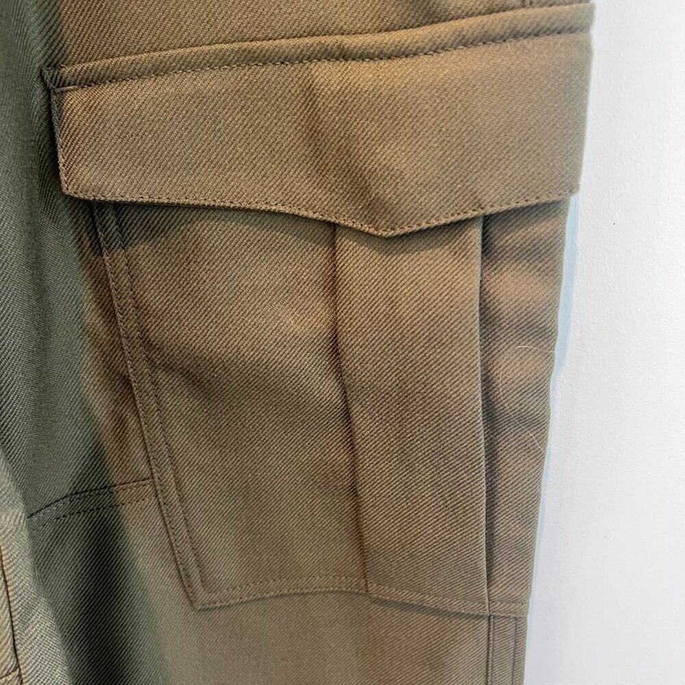 Banana Republic Olive Green Cargo Utility Pants NWT Size 6 Straight Leg - Picture 3 of 9